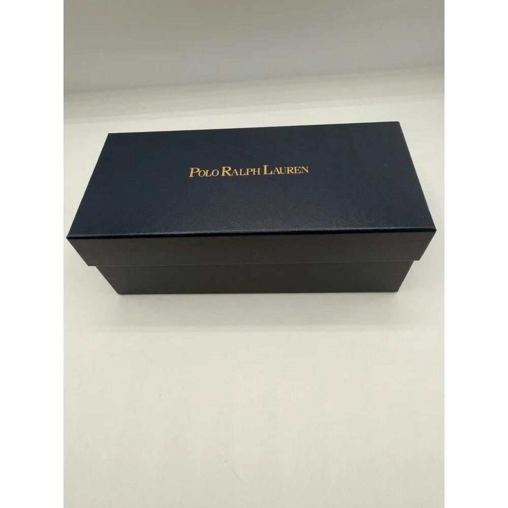 Polo Ralph Lauren Sunglasses Case Box Set w/ Sleeve Authentic Black EUC